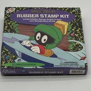 Looney Tunes Marvin The Martian Rubber Stamp Kit 1995